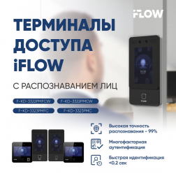 Терминалы доступа iFLOW с распознаванием лиц: Точный контроль доступа будущего уже сегодня