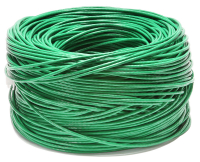 Cabeus UTP-4P-Cat.5e-SOLID-LSLTx-GN Кабель витая пара UTP (U/UTP), категория 5e, 4 пары (24 AWG), одножильный, нг(А)-LSLTx, зеленый