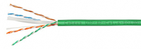Cabeus UTP-4P-Cat.6-SOLID-LSLTx-GN Кабель витая пара UTP (U/UTP), категория 6, 4 пары (23 AWG), одножильный, нг(А)-LSLTx, зеленый (305 м), системная гарантия 25 лет.