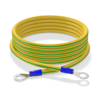 Cabeus GrW-6-1500 Провод заземления медный желто-зеленый, кольцо-кольцо 1,5м, сечениеВ В 6 мм2 (без крепежа)