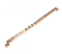 Cabeus CGB-PE-3.25-11 Шина PE медная 3х25 мм на 11 присоединений на монтажную плату от 500 мм, 340А