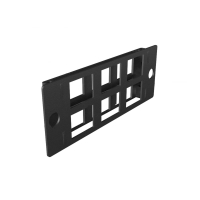 Cabeus FO-FP-6KJ-MPO/MTP-BKВ В Сменная планка для установки 6 keystone модулей для оптического кросса MPO/MTP