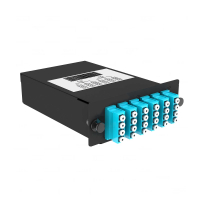 Cabeus FO-9-2x12MPO(m)/А-24xLC/U-A-BK Кассета кроссовая 2 разъема MPO/АPC (male) 9/125, на 24 LC/UPС (6 QLC/UPC),В В черный