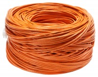 Cabeus UTP-4P-Cat.6-SOLID-LSZH Кабель витая пара UTP (U/UTP), категория 6, 4 пары (23 AWG), одножильный, LSZH, нг(А)-HF, оранжевый