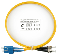 Cabeus FOP(d)-9-SC-ST-1m Шнур оптический duplex SC-ST 9/125 sm 1м LSZH