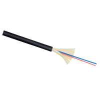 Cabeus TB-A-4-02T-E-K-LSZH-IN/OUT-40 Кабель волоконно-оптический 50/125 (OM3) многомодовый, 2 волокна, плотное буферное покрытие (tight buffer), внутренний/внешний, (-40C ~ +60), LSZH, черный, (F40020205B)