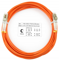 Cabeus FOP-62-LC-LC-7m Шнур оптический duplex LC-LC 62,5/125 mm 7м LSZH
