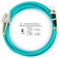 Cabeus FOP-50-SC-ST-7m Шнур оптический duplex SC-ST 50/125 mm OM3 7м LSZH