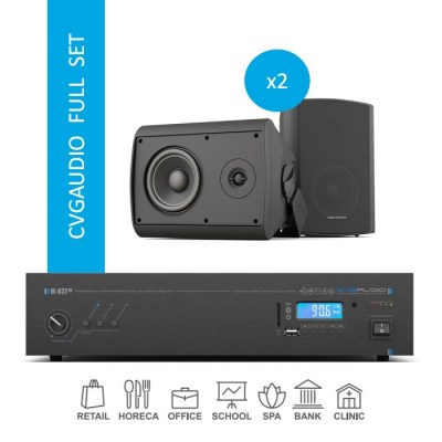 CVGaudio FULL SET/BL/50 Комплект звукового оборудования для озвучивания помещений площадью до 50 м2