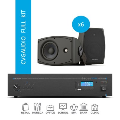 CVGaudio FULL KIT/BL/150 Комплект звукового оборудования для озвучивания помещений площадью до 150 м2