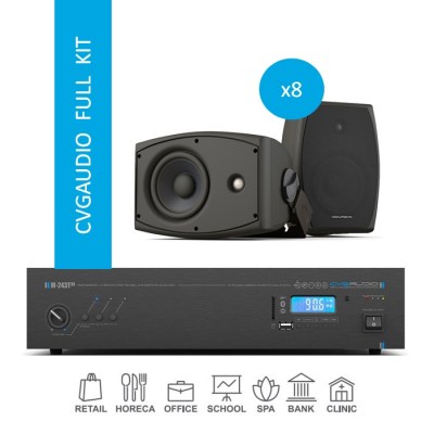 CVGaudio FULL KIT/BL/200 Комплект звукового оборудования для озвучивания помещений площадью до 200 м2