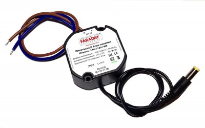Faraday 24W/12V/WP Блок питания в пластиковом корпусе