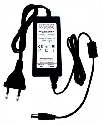 Faraday 36W/12V/3A Блок питания в пластиковом корпусе