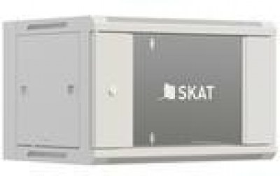 SKAT TB-12W660GF-G
Шкаф настенный телекоммуникационный 12U 600х600х635мм,
дверь стеклянная
