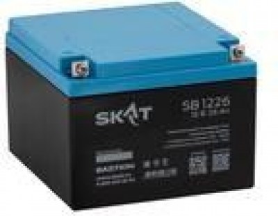 SKAT SB 1226 АКБ
свинцово-кислотная тип AGM 12V 26Ач Iзар.7,8А, клеммы под болт М5
