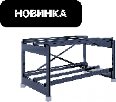 SKAT SBR-125FT-10-1-2
Стеллаж аккумуляторный 1200х660х675, 20 АКБ
125FT (2 яруса 10х1)