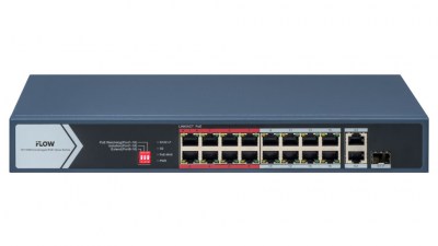 i-Flow F-SW-EU418POE-V/L Сетевой POE коммутатор для видеонаблюдения