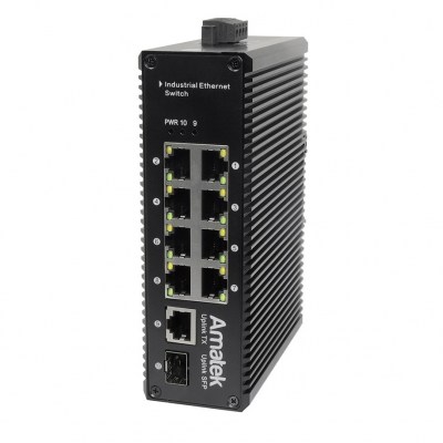 Amatek AN-SX10P8A - промышленный 10-портовый коммутатор с PoE до 240Вт