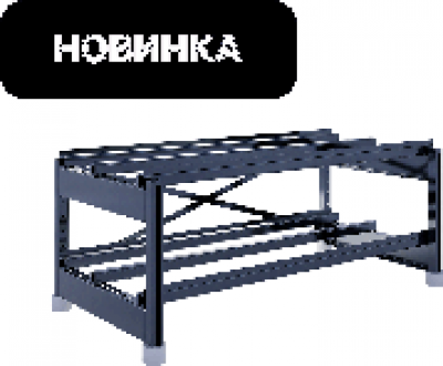 SKAT SBR-150FT-10-1-2
Стеллаж аккумуляторный 1200х660х675, 20 АКБ
150FT (2 яруса 10х1)