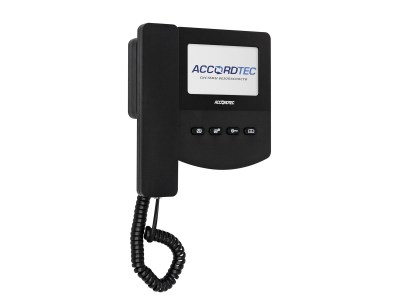 AT-VD433C_BL Монитор домофона ACCORDTEC, аналоговый, механические кнопки