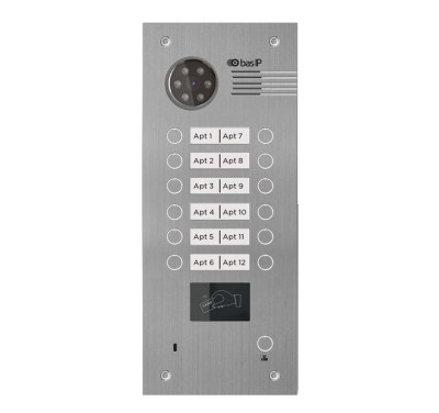 Bas IP BA-12B SILVER (Панель IP домофона для офиса BAS-IP)