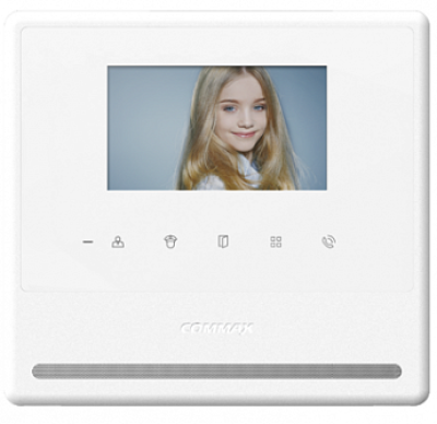Commax CDV-43Y/VZ (БЕЛЫЙ) ВИДЕОДОМОФОН С ПОДКЛЮЧЕНИЕМ К КООРДИНАТНОМУ ПОДЪЕЗДУ