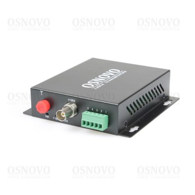 TA-H12-15F Оптический передатчик 1 канала видео HDCVI/HDTVI/AHD/CVBS и 1 двунаправленного канала управления (RS485/полудуплекс) по одномодовому оптоволокну до 20км. Максимальное разрешение 2560x1920. Рабочие длины волн WDM: 1310нм/1550нм. Передатчик: Вх.