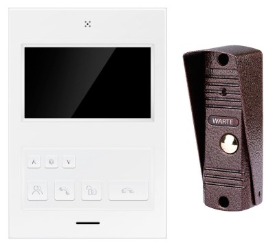 WARTE-04-01 белый/медь PAL комплект 4,3