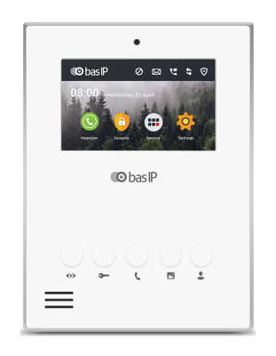 Bas IP AU-04LA (Белый) монитор IP домофона