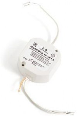Моллюск 12-14/1,5 источник питания,12/14В, 1,5А. Сетевой диапазон
90-250В