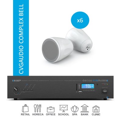 CVGaudio COMPLEX BELL/W/150 Комплект звукового оборудования для помещений с высоким потолком и площадью до 150 м2