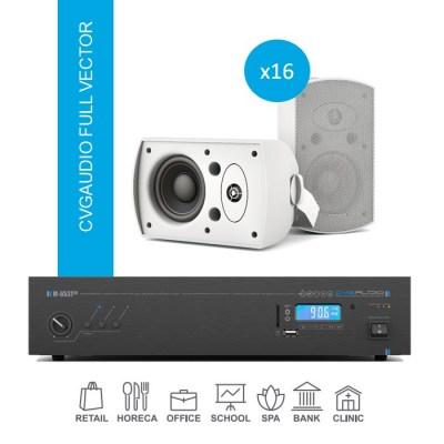 CVGaudio FULL VECTOR/W/400 Комплект звукового оборудования для качественного озвучивания помещений площадью до 400 м2