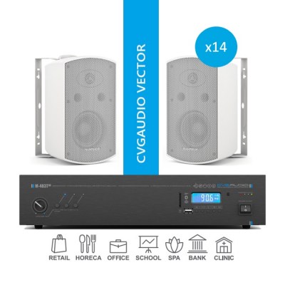 CVGaudio VECTOR/W/350 Комплект звукового оборудования для озвучивания помещений площадью до 350 м2