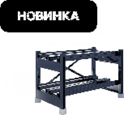 SKAT SBR-40-5-2-2
Стеллаж аккумуляторный 900х510х575, 20 АКБ
40Ач (2 яруса 5х2)