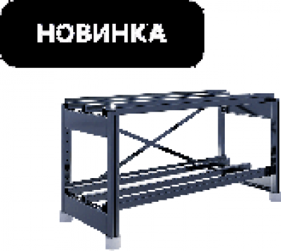 SKAT SBR-100FT-10-1-2
Стеллаж аккумуляторный 1200х510х675, 20 АКБ
100FT (2 яруса 10х1)