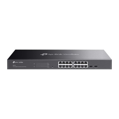 TP-Link SG2218 – Коммутатор Smart линейки Omada с 16 гигабитными портами RJ45 и 2 портами SFP