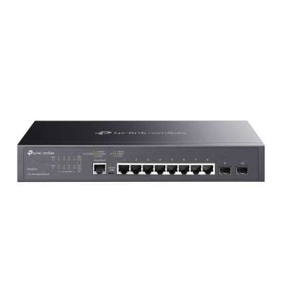 TP-Link SG3210 – Управляемый коммутатор Omada уровня 2+ с 8 гигабитными портами RJ45 и 2 портами SFP