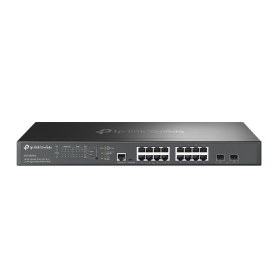 TP-Link SG3218XP-M2 – Управляемый коммутатор Omada уровня 2+ с 16 портами 2,5 Гбит/с (8 портов PoE+) и 2 портами SFP+