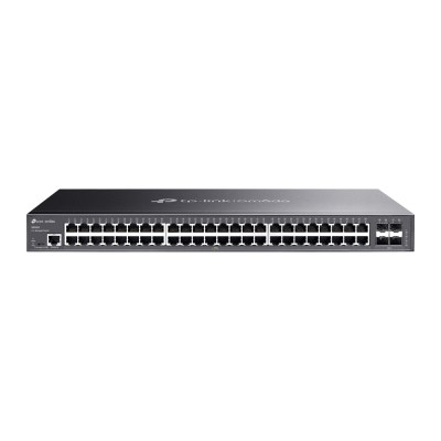 TP-Link SG3452 – Управляемый коммутатор 2‑го уровня Omada с 48 гигабитными портами и 4 портами SFP