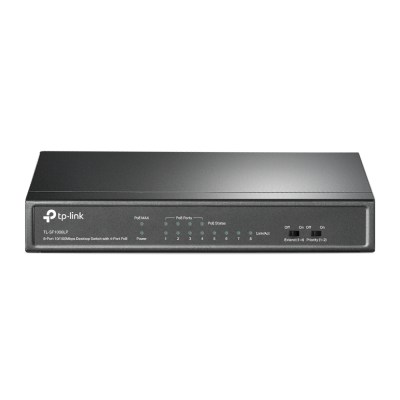 TP-Link TL-SF1008LP – 8-портовый настольный коммутатор 10/100 Мбит/с с 4 портами PoE