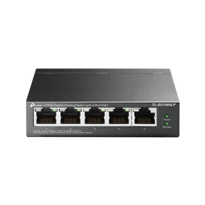 TP-Link TL-SG1005LP – 5-портовый гигабитный настольный коммутатор с 4 портами PoE+