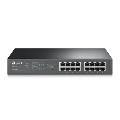 TP-Link TL-SG1016PE – Коммутатор Easy Smart с 16 гигабитными портами (8 портов PoE+)