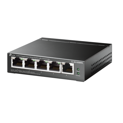 TP-Link TL-SG105MPE – Коммутатор Easy Smart с 5 гигабитными портами (4 порта PoE+)