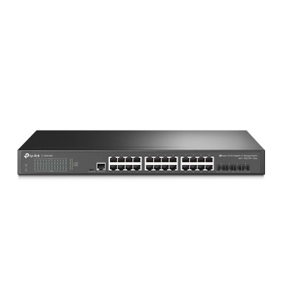 TP-Link TL-SG3428X – JetStream™ 24‑портовый гигабитный управляемый коммутатор уровня 2+ с 4 SFP+ слотами 10GE