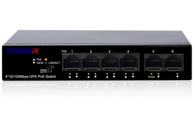 Trassir TR-NS1106-60-4POE Сетевой POE коммутатор