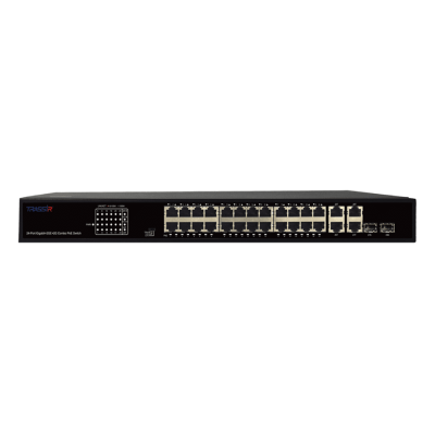 Trassir TR-NS14282С-370-24PoE Сетевой POE коммутатор
