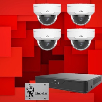 комплект IP видеонаблюдения для офиса