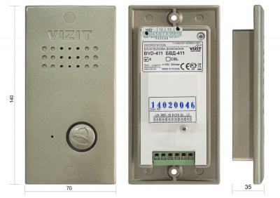 БВД-411А Блок вызова VIZIT
