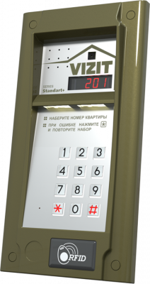 БВД-N201FCP Блок вызова VIZIT